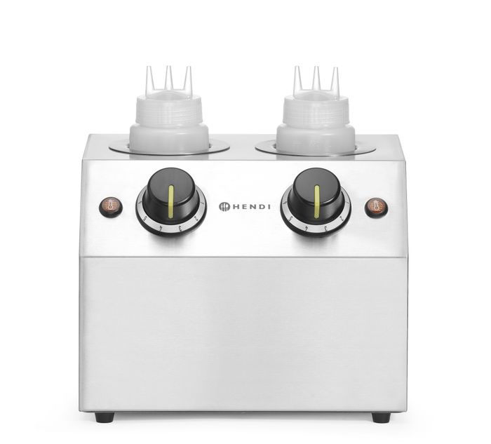 Chauffe sauce, HENDI, Double - 2x0,65L, 220-240V/400W, 270x223x(H)282mm — 201725
