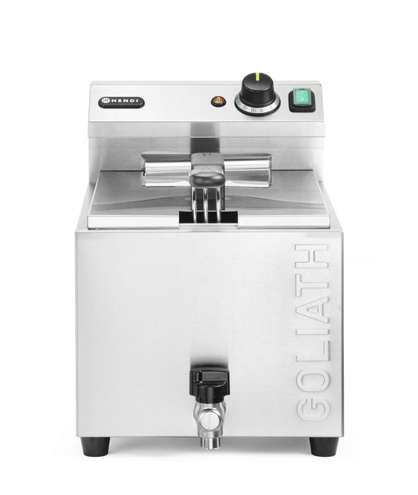 Friteuse XL avec robinet de vidange HENDI GOLIATH, HENDI, 10L, 400V/10200W, 300x585x(H)392mm — 209431