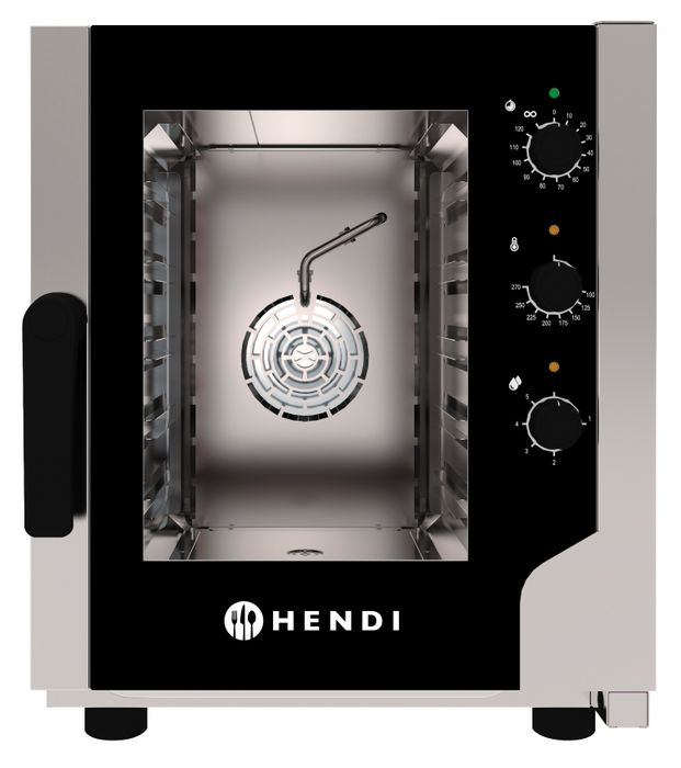 Heteluchtstoomoven “Snack” 5x GN 2/3, HENDI, 230V/3200W, 550x754x(H)662mm — 219911