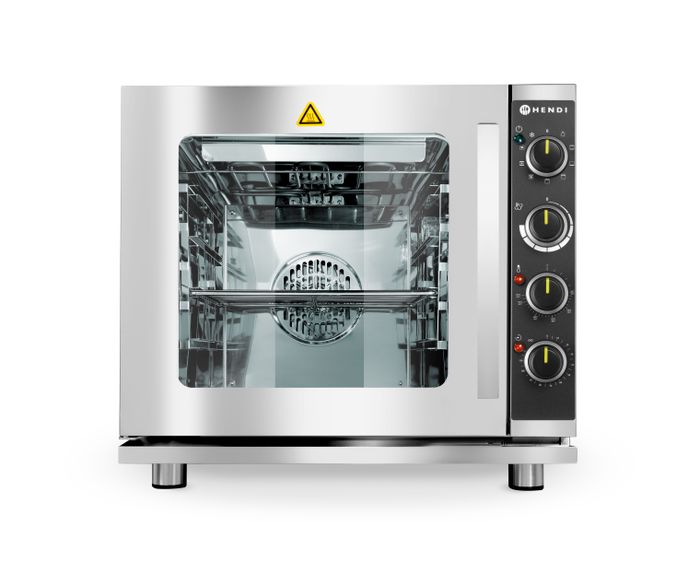 Hetelucht stoomoven met grill, HENDI, geschikt voor 4x GN 2/3 trays, Lichtgrijs, 230V/3000W, 625x585x(H)590mm — 225929