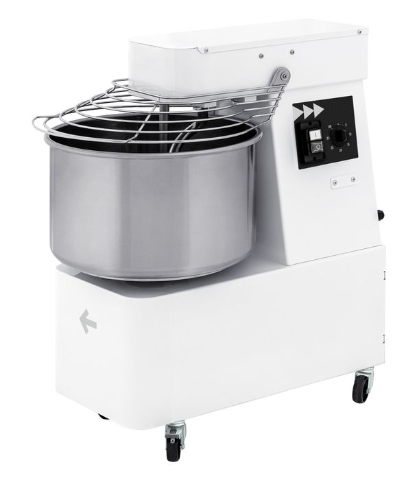 Pétrin à spirale avec tête et cuve fixes, HENDI, 35 kg/h, 10L, 230V/370W, 240x590x(H)575mm — 226315