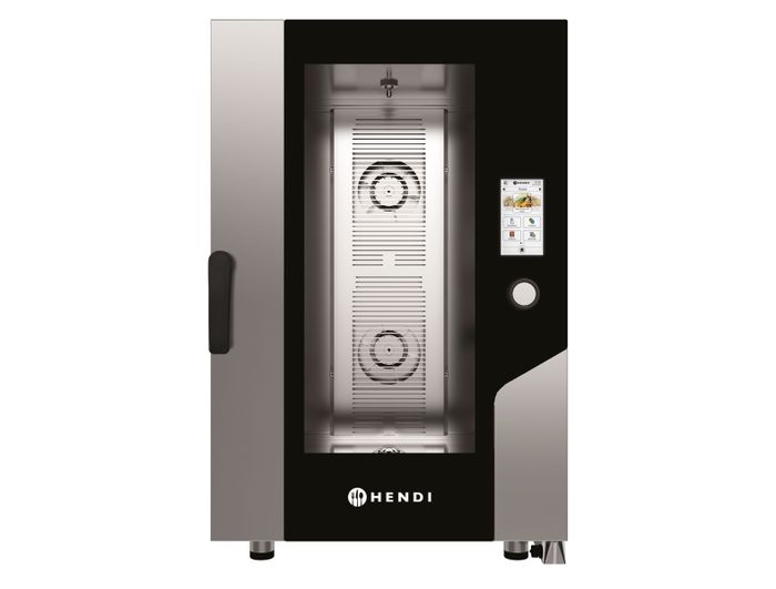 Four mixte – Touch 11x GN 1/1, électrique, avec vapeur directe et écran tactile, HENDI, 730x785x(H)1130mm — 229842