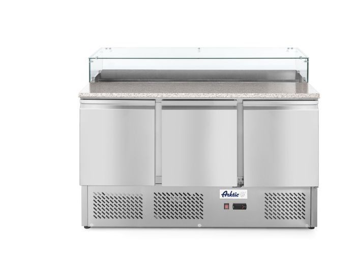 Saladette pizza 3 portes 380L, Arktic, 254L, 230V/310W, 700x1365x(H)1120mm — 232873