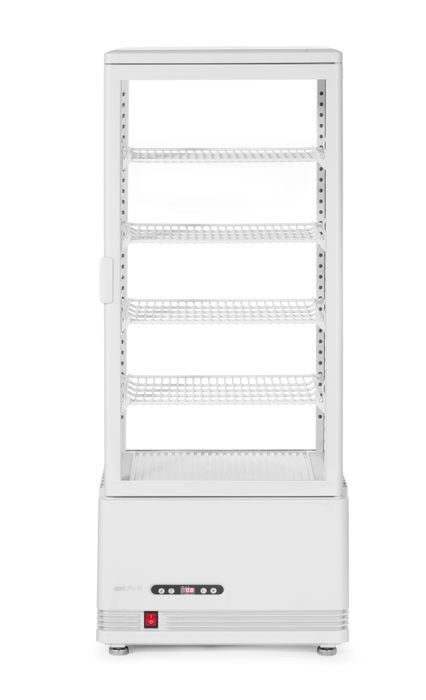 Vitrine de table grand modèle, 98 litres, Arktic, blanc, 230V/210W, 397x444x(H)1100mm — 233665