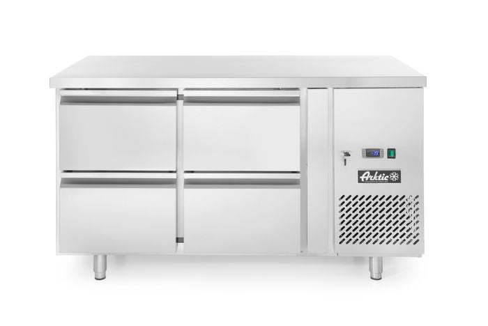 Koelwerkbank, 4 laden, Arktic, Profi Line, 90L, 230V/250W, 1360x700x(H)755mm — 233764