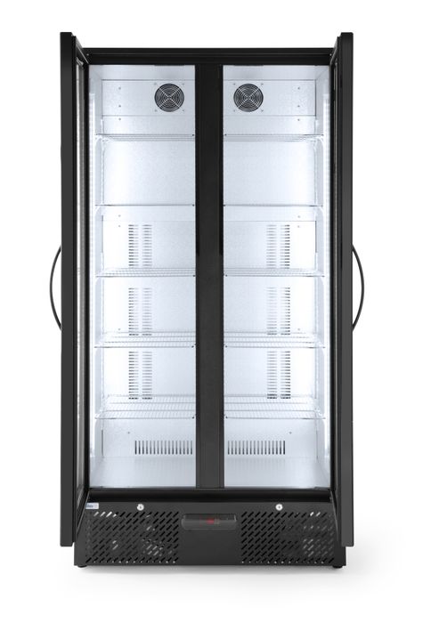 Backbar koelkast met dubbele deuren, Arktic, 384L, Zwart, 220-240V/365W, 900x530x(H)1820mm — 233931