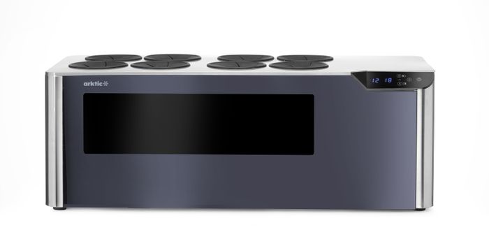 Wijnkoeler tafelmodel, met 2 temperatuurzones "Cellar", Arktic, Zwart, 220-240V/60W, 800x350x(H)293mm — 237380