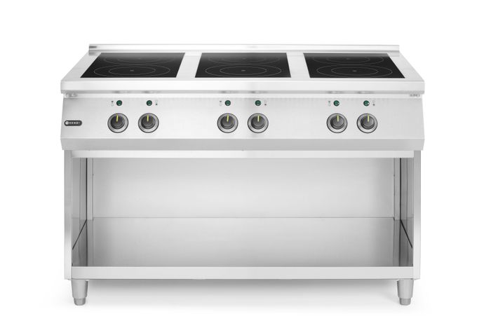 Cuisinière à induction avec 6 foyers, HENDI, 400V/25500W, 1200x700x(H)890mm — 237397