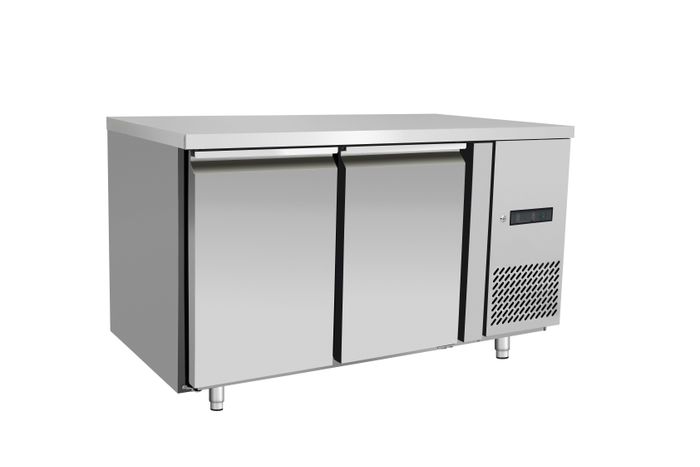 **Koelwerkbank, 2-deurs**, Arktic, Profi Line, 215L, 230V/250W, 700x1350x(H)839mm — 238110