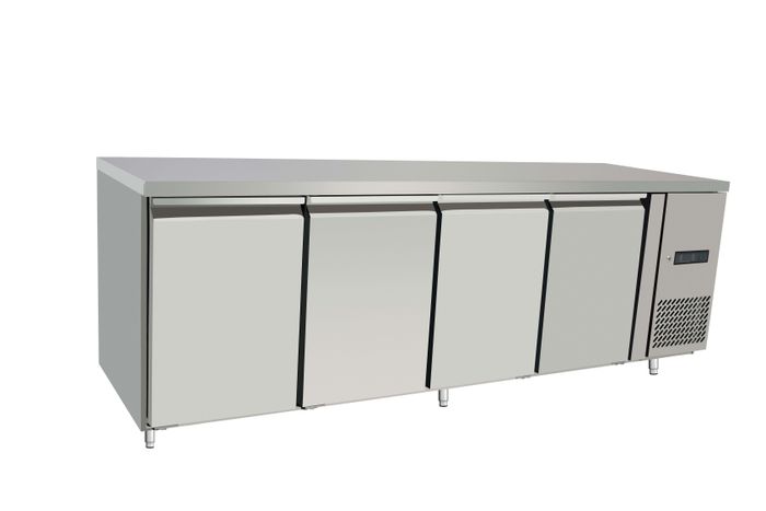 Koelwerkbank, 4 deuren, Arktic, Profi Line, 450L, 230V/400W, 700x2230x(H)839mm — 238158