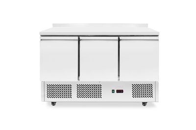 Koelwerkbank, 3 deuren, Arktic, 254L, Zilver, 230V/220W, 1365x700x(H)908mm — 238349