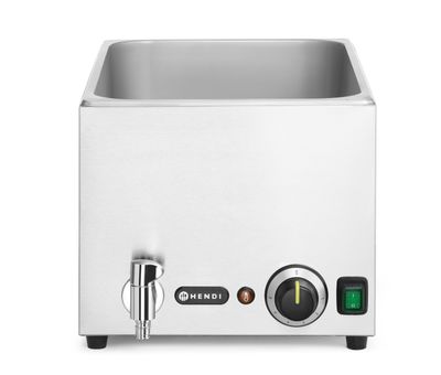 Bain-marie met afvoerkraan “Ranger”, HENDI, GN (H)200mm, GN 1/1, 220-240V/1000W, 326x601x(H)279mm — 238790