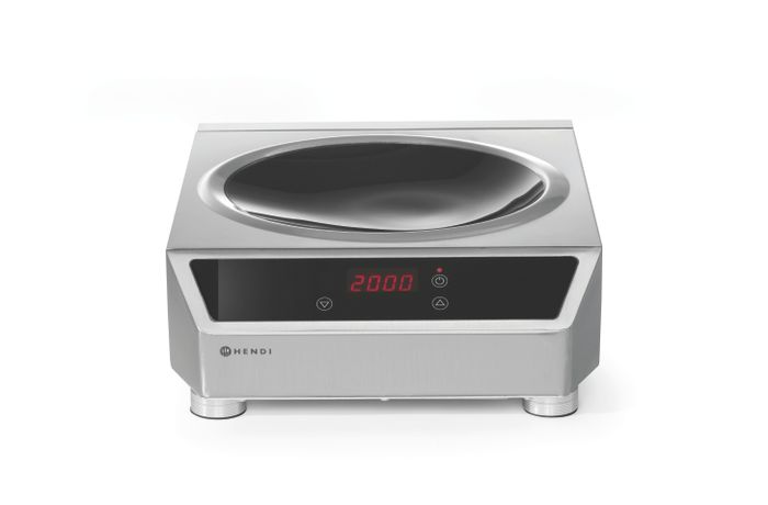 Inductiewok model 3500, HENDI, Profi Line, Inductieplaat, 230V/3500W, 340x450x(H)130mm — 239766