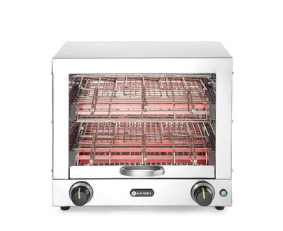 Tosti-apparaat met 6 tostiklemmen, HENDI, 230V/3000W, 450x390x(H)400mm — 262214
