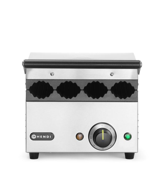 Contactgrill voor hotdogs en wraps, HENDI, 230V/1800W, 385x285x(H)254mm — 263594