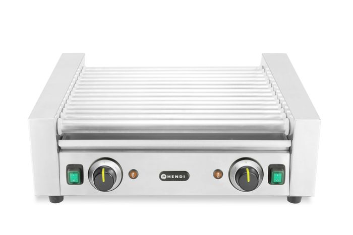 Grill roulant pour saucisses, 2 zones, HENDI, 230V/1230W, 566x640x(H)192mm — 268667