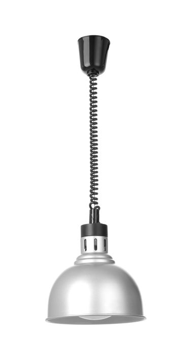Warmtelamp verstelbaar, dome, HENDI, Zilver, 230V/250W, ⌀250x(H)207mm — 273609
