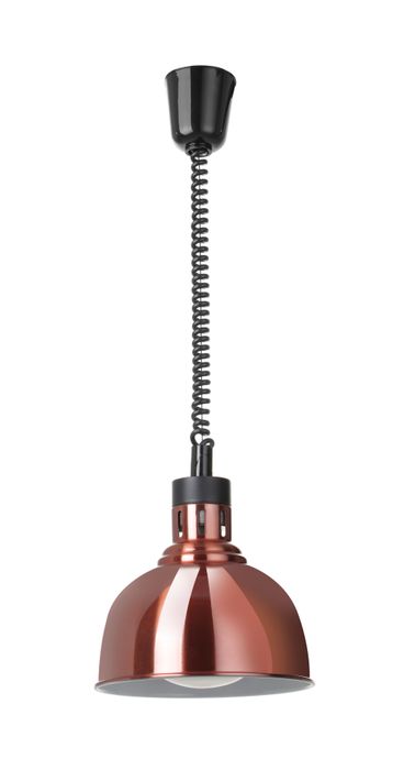 Lampe chauffante réglable, en forme de dôme, HENDI, Cuivre, 230V/250W, ⌀250x(H)207mm — 273623