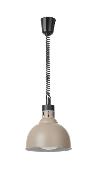 Warmtelamp verstelbaar, dome, HENDI, Beige, 230V/250W, ⌀250x(H)207mm — 273647