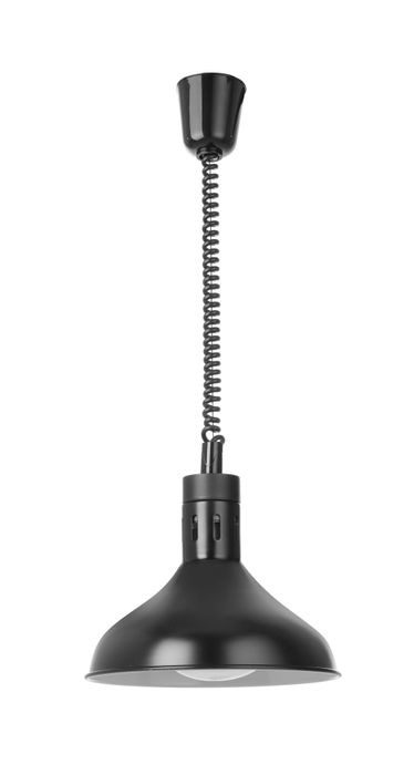 Lampe chauffante réglable, forme cloche, HENDI, Noir, 230V/250W, ⌀295x(H)207mm — 273678