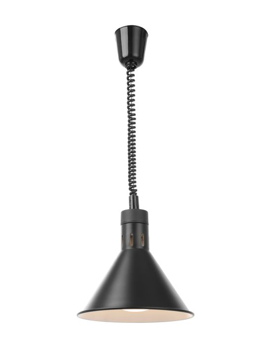 Lampe chauffante réglable, conique, HENDI, Noir, 230V/250W, ⌀275x(H)250mm — 273845