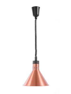 Warmtelamp verstelbaar, conisch, HENDI, Koper, 230V/375W, ⌀275x(H)250mm — 273876