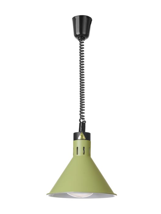 Lampe chauffante réglable, conique, HENDI, Vert, 230V/375W, ⌀275x(H)250mm — 273920