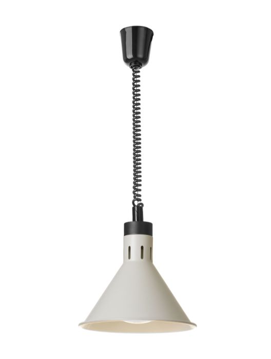 Warmtelamp verstelbaar, conisch, HENDI, Wit, 230V/375W, ⌀275x(H)250mm — 273937
