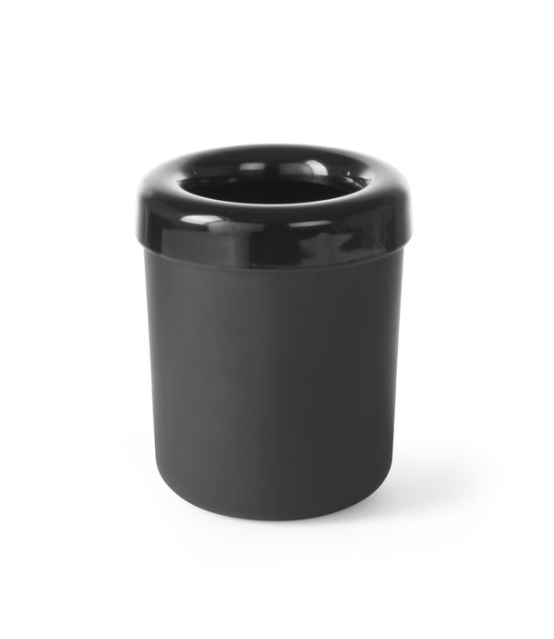 Poubelle de table ou porte-couverts, HENDI, Noir, ⌀130x(H)160mm — 421574