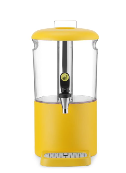 Fontaine à jus de fruit UNIQ, HENDI, designed by Robert Bronwasser, 4L, Jaune, 315x211x(H)431mm — 425022