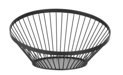 Fruitkorf schuin zwart, HENDI, ⌀280x(H)130mm — 427088