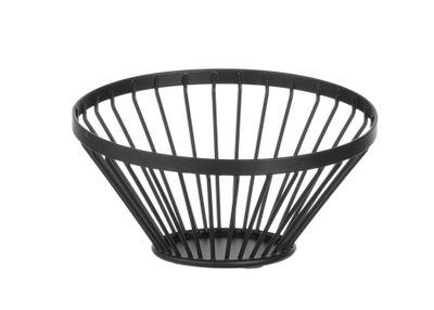 Fruitkorf schuin zwart, HENDI, ⌀150x(H)80mm — 427095