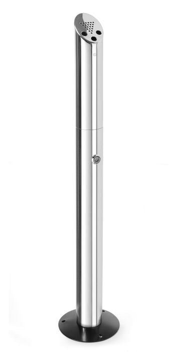 Staande zuil asbak, HENDI, ⌀170x(H)920mm — 440223