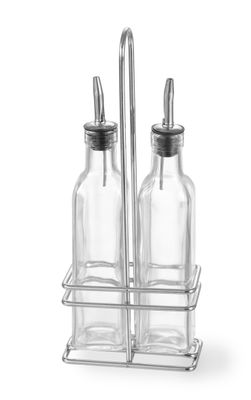 Ménagère pour huile et vinaigre, HENDI, 2x0,237L, 0,47L, 115x60x(H)325mm — 460245