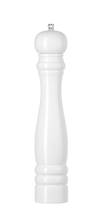 Houten zoutmolen, HENDI, Wit, ⌀60x(H)315mm — 469590