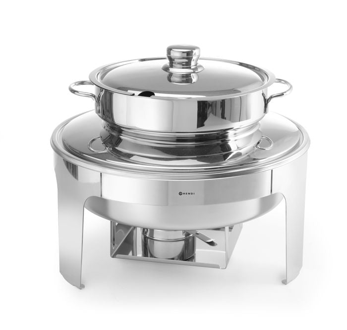 Soep chafing dish mirror finish, HENDI, Profi Line, 10L, ⌀420x(H)380mm — 470244