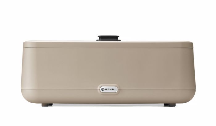 Chafing dish UNIQ, HENDI, designed by Robert Bronwasser, GN 1/1, Beige, 230V/700W, 607x402x(H)245mm — 470442