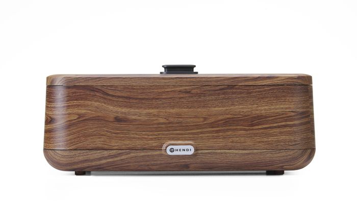 Chafing dish UNIQ, HENDI, designed by Robert Bronwasser, GN 1/1, Bois, 230V/700W, 607x402x(H)245mm — 470466