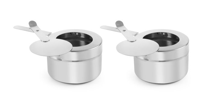 Houder voor chafing dish brandstofblikje – 2 stuks., HENDI, 2 st., ⌀90x(H)60mm — 470527