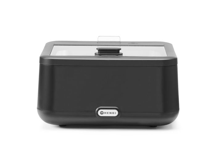 Chafing dish UNIQ, HENDI, designed by Robert Bronwasser, GN 2/3, Noir, 230V/500W, 433x403x(H)248mm — 470541
