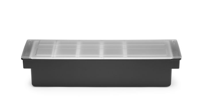 Boîte à ingrédients - 5 bacs, BarUp, Noir, 480x150x(H)100mm — 552131