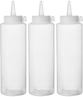 Dispenser flacon sets - 3 st., HENDI, 0,2L, Transparant, 3 st., ⌀50x(H)177mm — 558058