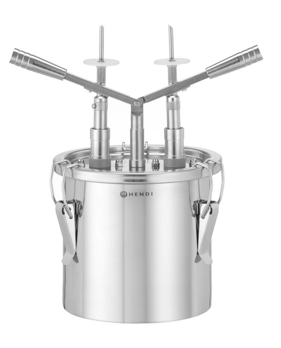 Machine à fourrer de beignets, HENDI, 4,5L, Argent, 330x240x(H)390mm — 558164