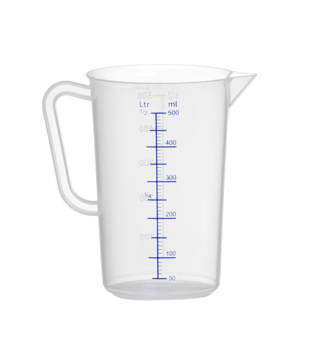 Broc mesureur en polypropylène, HENDI, Kitchen Line, 0,5L, ⌀90x(H)140mm — 567104