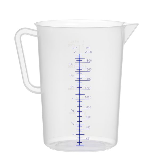 Broc mesureur en polypropylène, HENDI, Kitchen Line, 2L, ⌀140x(H)215mm — 567302