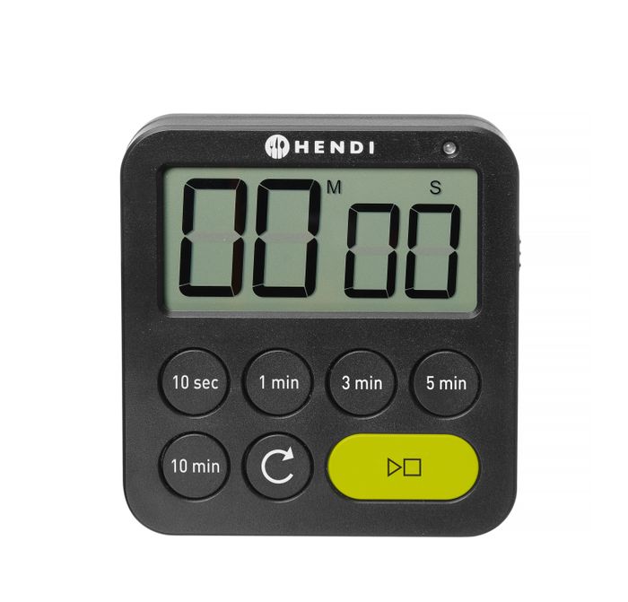 Minuteur, HENDI, Noir, 82x20x(H)88mm — 582039