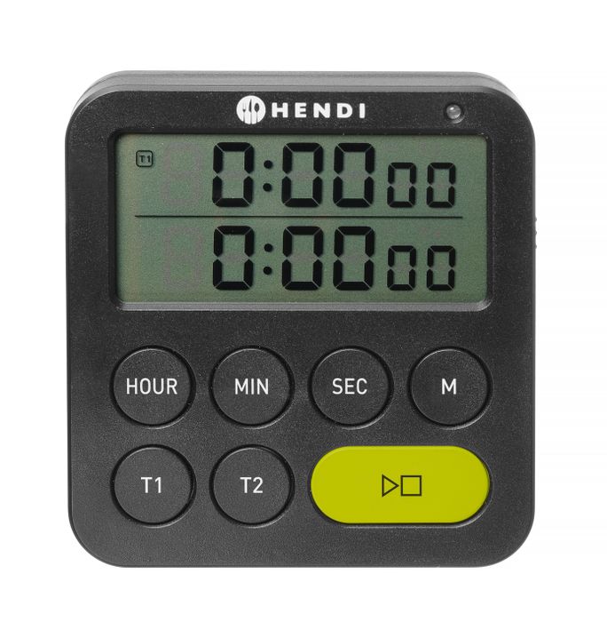 Minuteur, HENDI, Noir, 82x20x(H)86mm — 582046