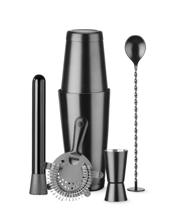 Set de barman, BarUp, Noir, ⌀120x(H)320mm — 596609