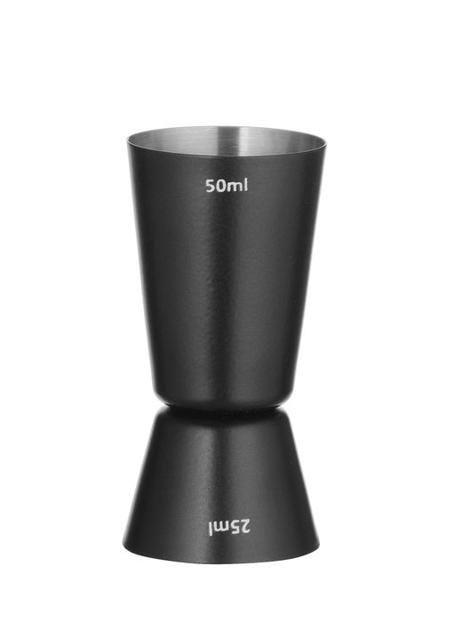 Doseur 25/50 ml, BarUp, Noir, ⌀45x(H)86mm — 596647