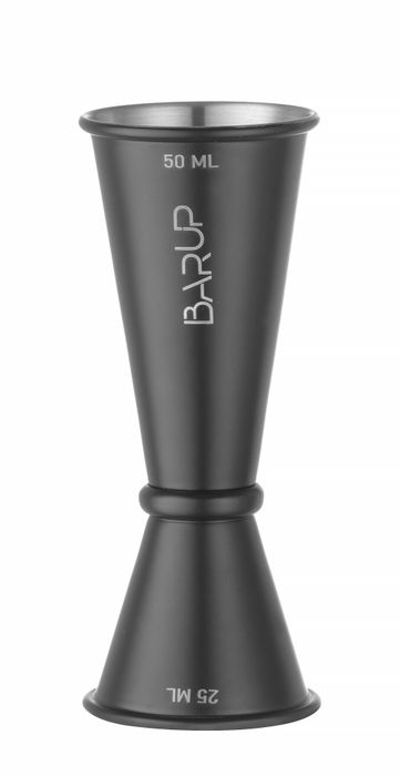 Doseur 25/50 ml, BarUp, Noir, ⌀44x(H)110mm — 596654